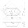 Sechseck Whirlpool Sanibay Faido, 190x80cm, mit Whirlpoolsystem MAXI DELUXE