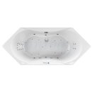 Sechseck Whirlpool Sanibay Faido, 179x80cm, mit...