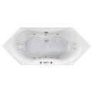 Sechseck Whirlpool Sanibay Faido, 179x80cm, mit Whirlpoolsystem COMFORT