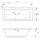 Rechteckwhirlpool Sanibay Civita rechts, 180x80cm, mit Whirlpoolsystem COMFORT