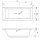 Rechteckwhirlpool Sanibay Civita links, 180x80cm, mit Whirlpoolsystem MAXI DELUXE