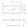 Rechteckwhirlpool Sanibay Civita links, 170x75cm, mit Whirlpoolsystem MAXI DELUXE