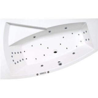 Raumspar Whirlpool Sanibay Carouge links, 170x100cm, mit Whirlpoolsystem COMFORT