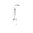 Tres Cuadro Exclusive, Thermostat-Brausebatterie, weiss matt