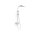 Tres Cuadro Exclusive, Thermostat-Brausebatterie, weiss matt
