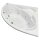 Eckwhirlpool Sanibay Bellinzona, 140x140cm, mit Whirlpoolsystem COMFORT