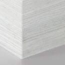 mit Frontschürze HPL Laminat weiss strukturiert