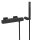 Tres Cuadro Exclusive, Thermostat Brausebatterie, schwarz matt