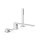 Tres Cuadro Exclusive, Einhebel Wannenrandbatterie, weiss matt
