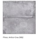 Strukturoberfläche, Fliese, Antico-Grau (687)