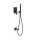 Tres Cuadro Exclusive, Unterputz Brauseset Rapid-Box, schwarz matt