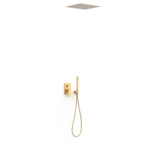 Tres Cuadro Exclusive, Unterputz Brauseset Rapid-Box, 24k Gold matt