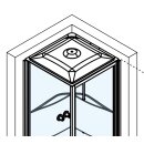 Mit Dach, Kopfbrause und Dampfbad (Hydro)