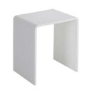 inkl. StoneArt Hocker TQ501 weiß glänzend