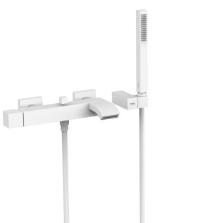 Tres Cuadro Exclusive, Einhebel Brausemischer, weiss matt