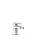 Tres Cuadro Exclusive, Einhebel Bidetmischer, weiss matt