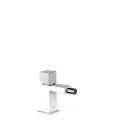 Tres Cuadro Exclusive, Einhebel Bidetmischer, Weiss-chrom