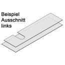 inkl. 1 U-Ausschnitt links