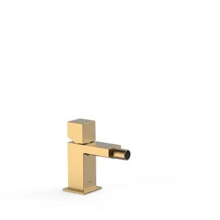 Tres Cuadro Exclusive, Einhebel Bidetmischer, 24k Gold matt