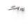 Tres Cuadro Exclusive, Zweigriff UP Waschtischmischer, weiss matt