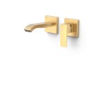 Tres Cuadro Exclusive, Einhebel Waschtischmischer UP, 24k...