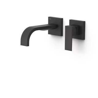 Tres Cuadro Exclusive, Einhebel Waschtischmischer UP, schwarz matt