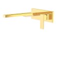 Tres Cuadro Exclusive, Einhebel Waschtischmischer UP, 24k...