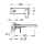Tres Cuadro Exclusive, Einhebel Waschtischmischer UP, Edelstahloptik