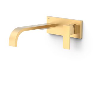 Tres Cuadro Exclusive, Einhebel Waschtischmischer UP, 24k Gold matt