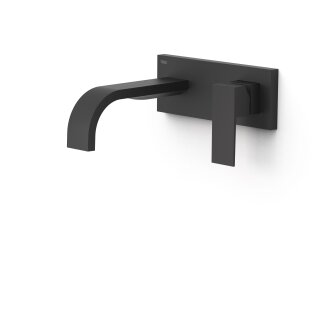 Tres Cuadro Exclusive, Einhebel Waschtischmischer UP, schwarz matt