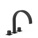 Tres Cuadro Exclusive, Zweigriff-Standarmatur, schwarz matt