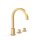 Tres Cuadro Exclusive, Zweigriff-Standarmatur, 24k Gold matt