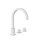 Tres Cuadro Exclusive, Zweigriff-Standarmatur, weiss matt