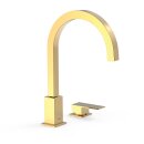 Tres Cuadro Exclusive, Einhebel Waschtischmischer, 24k Gold
