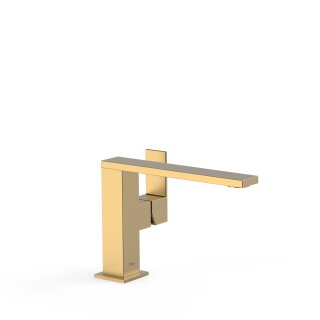 Tres Cuadro Exclusive, Einhebel Waschtischmischer, 24k Gold matt