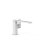 Tres Cuadro Exclusive, Einhebel Waschtischmischer, weiss matt