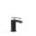 Tres Cuadro Exclusive, Einhebel Waschtischmischer, Schwarz-chrom