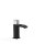 Tres Cuadro Exclusive, Einhebel Waschtischmischer, Schwarz-chrom