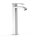 Tres Cuadro Exclusive, Einhebel Waschtischmischer, Weiss-chrom