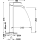 Tres Cuadro Exclusive, Einhebel Waschtischmischer, Weiss-chrom
