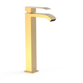 Tres Cuadro Exclusive, Einhebel Waschtischmischer, 24k Gold