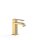 Tres Cuadro Exclusive, Einhebel Waschtischmischer, 24k Gold matt