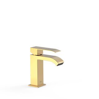 Tres Cuadro Exclusive, Einhebel Waschtischmischer, 24k Gold