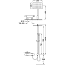 Tres Slim Exclusive, Thermostat-Brausebatterie, chrom