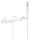 Tres Slim Exclusive, Thermostat Wannenbatterie, weiss matt