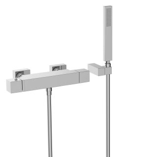 Tres Slim Exclusive, Thermostat Wannenbatterie, chrom