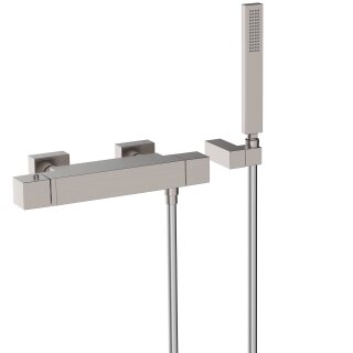 Tres Slim Exclusive, Thermostat Brausebatterie, Edelstahloptik