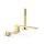 Tres Slim Exclusive, Einhebel Wannenrandbatterie, 24k Gold