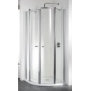HSK Exklusiv Runddusche, 4-teilig, 80x90cm, alu silber...