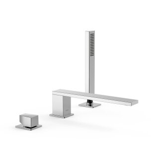 Tres Slim Exclusive, Einhebel Wannenrandbatterie, chrom